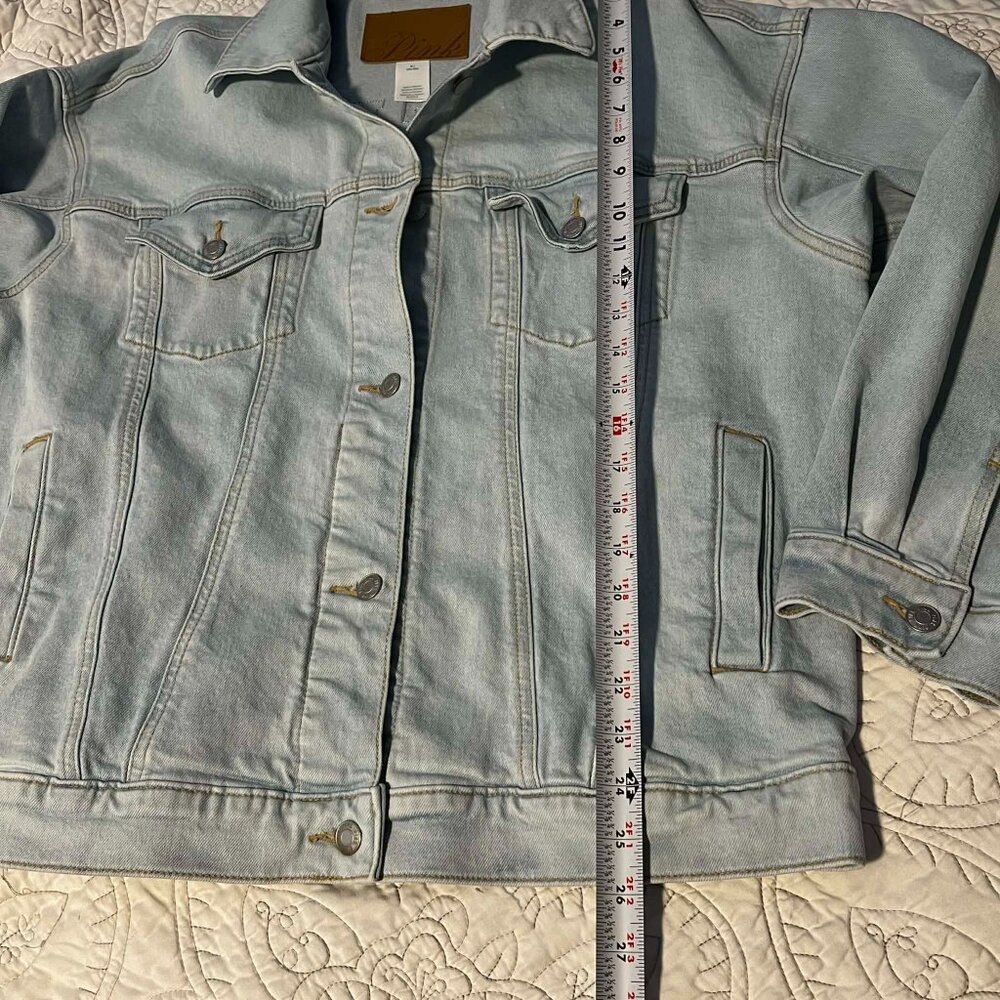 NWOT Victoria Secret Pink Trucker Jacket Oversized Size M - Picture 7 of 15